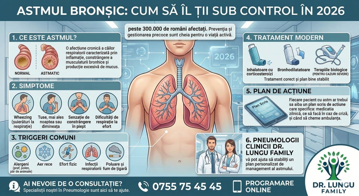 Astmul Bronsic: Cum Sa Il Tii Sub Control in 2026